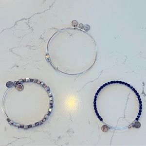 Alex and Ani set of bracelets.